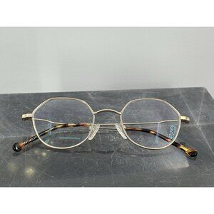 Zenni 157714 Gold Tone Geometric Glasses Frames (LE-3)